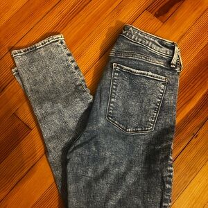 Abercrombie & Fitch Distressed Blue Skinny Jeans